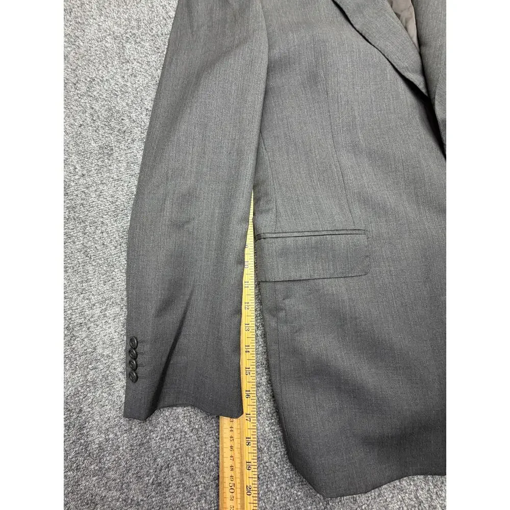 Saks Fifth Avenue Ermenegildo Zegna Cloth Blazer 46R Wool Silk Italy Slim Fit
